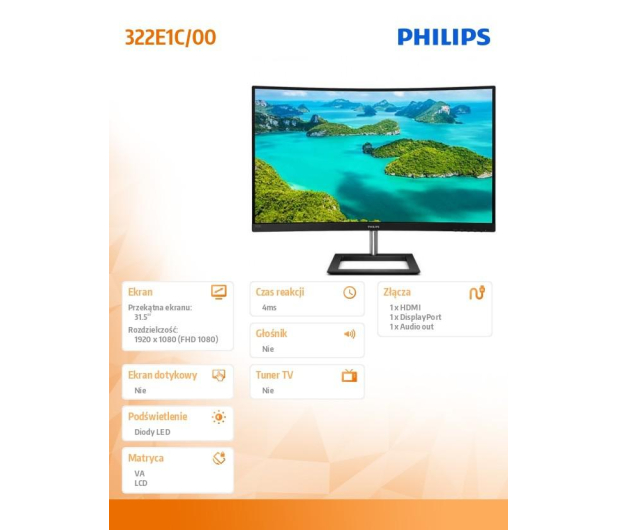 Philips 322E1C/00 Curved - 514817 - zdjęcie 5